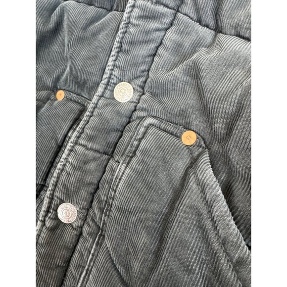 True Religion Mens M Corduroy Puffy Vest W/ Burgundy Yoke NWT Cowboy - Picture 15 of 15